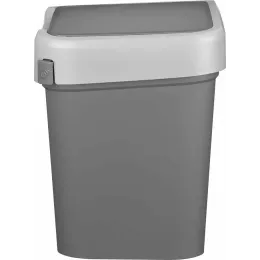 Контейнер для мусора, мусорное ведро 25 л, Econova Smart Bin серый