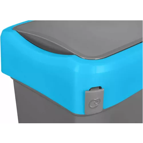Контейнер для мусора, мусорное ведро 25 л, Econova Smart Bin синий
