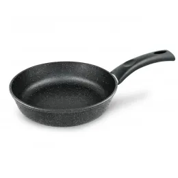 Сковорода 20 "Каменная" Черный гранит
