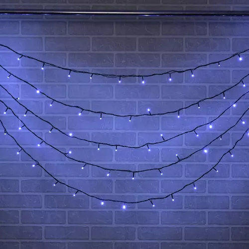 Гирлянда новогодняя для елки Vegas "Нить" 100 холодных LED, 10 метров