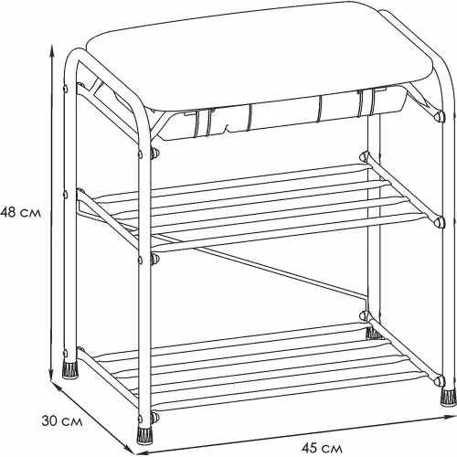 Poyafzal uchun tokcha ЗМИ Уют 13ся qora