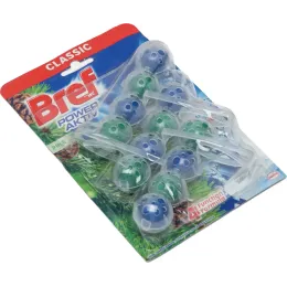 Туалетный блок Bref Сила актив Океанский бриз, 3х50 гр.