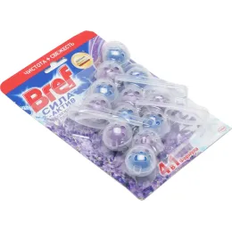 Туалетный блок Bref Сила актив Свежесть лаванды, 3х50 гр.