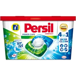 Kir yuvish kapsulalari Persil Power Caps Svejest ot Vernel 4 in 1, 14 kg