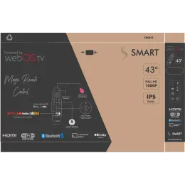 Телевизор "Ssmart" FSV22 43'' /Full HD/ Smart TV / WEB OS (LG)/ Безрамочный