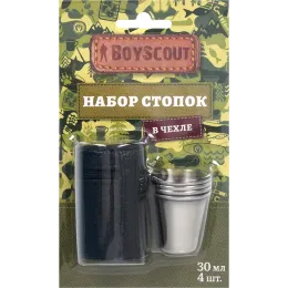 Набор стопок в чехле BoyScout 61114 4 шт по 30 мл