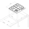 Газовая варочная панель Monsher MHG 62 WG