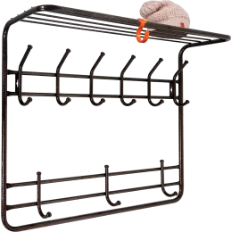 Вешалка для одежды ЗМИ 2-х ярусная 80 медный