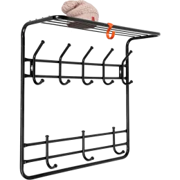 Вешалка для одежды ЗМИ 2-х ярусная 60 черный