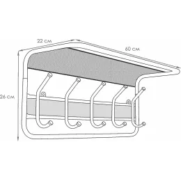 Вешалка для одежды ЗМИ Гранада 21 белый