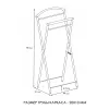 Вешалка для одежды ЗМИ Контур коричневый