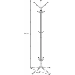 Вешалка для одежды ЗМИ Луч 5 белый