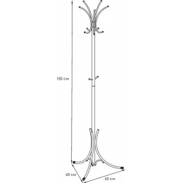 Вешалка для одежды ЗМИ №3 Корона белый